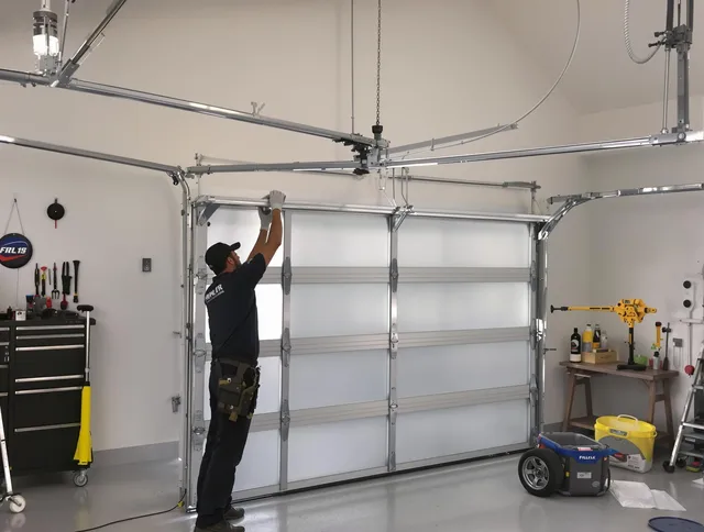 Weston Garage Door Repair certified team performing precision garage door installation in Weston