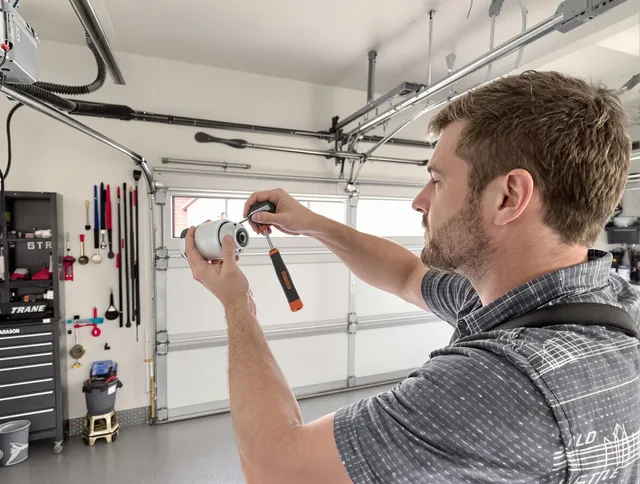 Garage door opener repair service by Weston Garage Door Repair in Weston